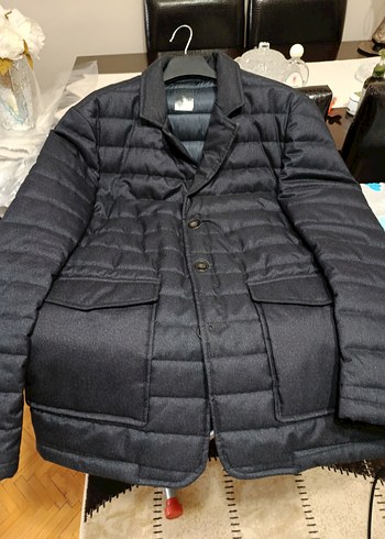 Düğmeli Lacivert Erkek Mont - Görsel 17