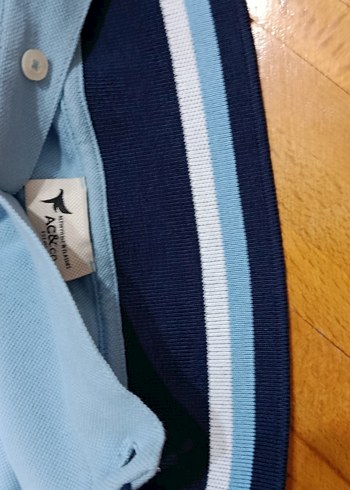 Mavi Polo Yaka Kısa Kollu Erkek Tişört - Görsel 6