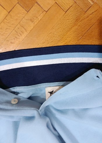 Mavi Polo Yaka Kısa Kollu Erkek Tişört - Görsel 19