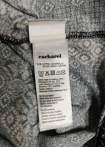 CACHAREL Desenli Polo yaka Tişört - Görsel 5