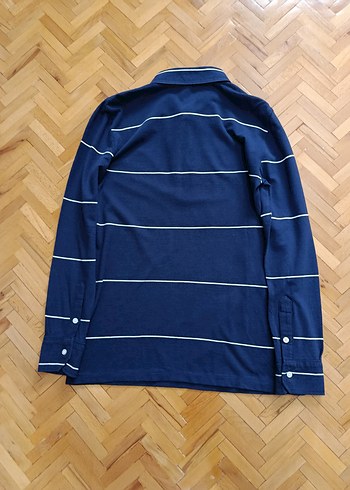 Erkek Lacivert Uzun Kollu Polo sweatshirt - Görsel 18