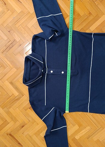 Erkek Lacivert Uzun Kollu Polo sweatshirt - Görsel 15