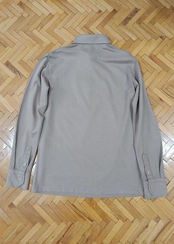 Bej Uzun Kollu Polo Yaka Tişört - Görsel 14