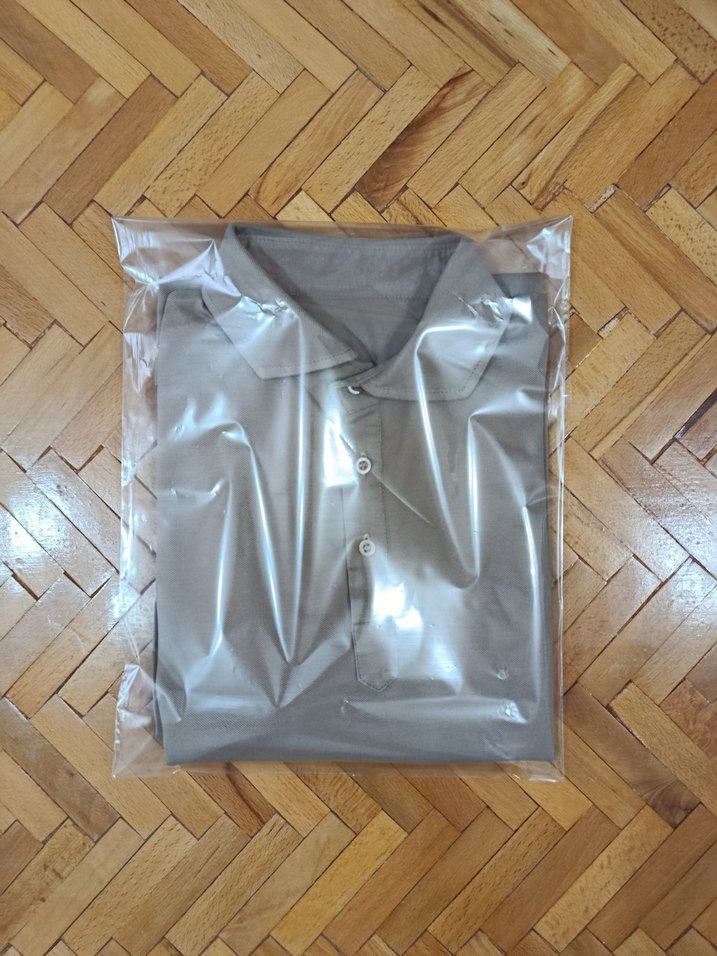 Bej Uzun Kollu Polo Yaka Tişört - Görsel 5