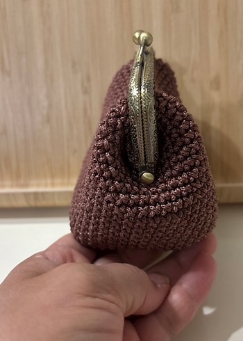 Örgü klipsli cüzdan - Görsel 2