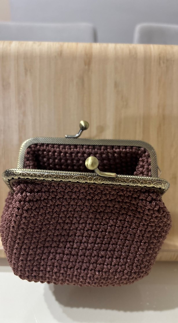 Örgü klipsli cüzdan - Görsel 5