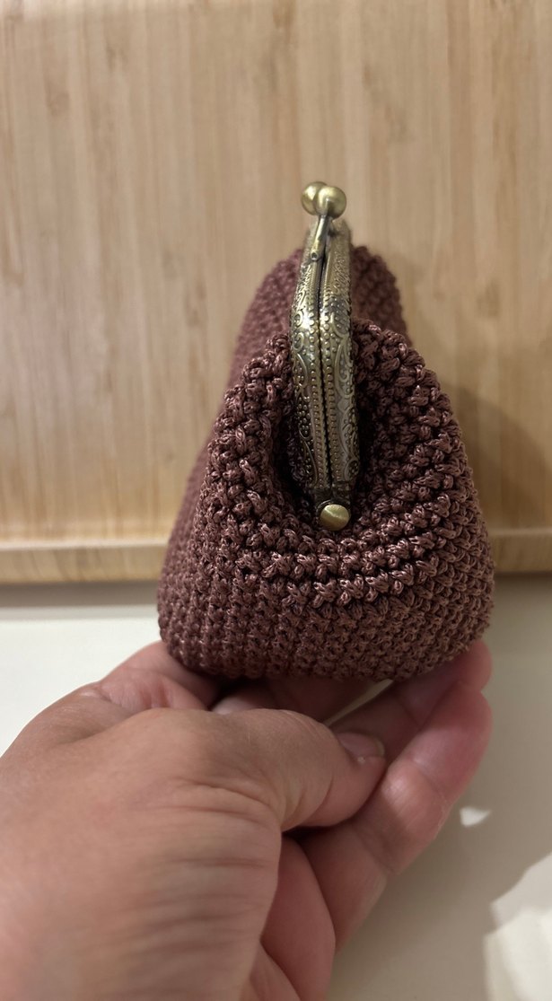 Örgü klipsli cüzdan - Görsel 2