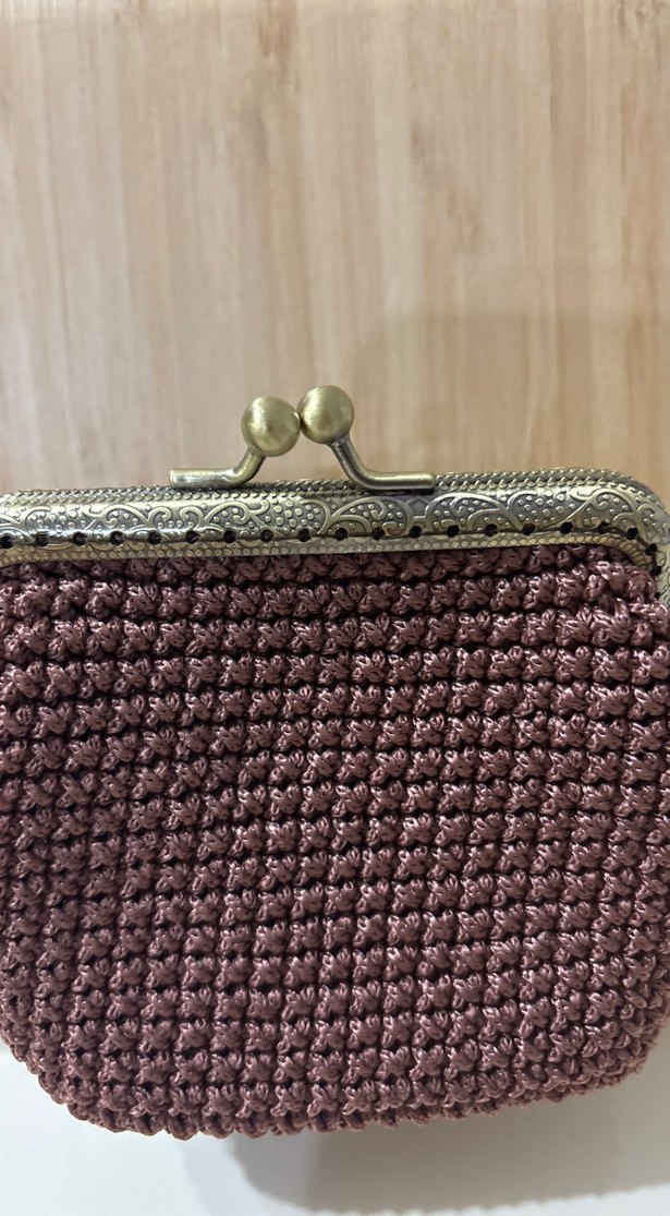 Örgü klipsli cüzdan - Görsel 3