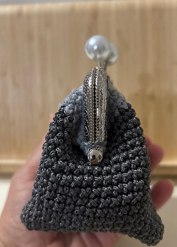 Örgü klipsli cüzdan - Görsel 5