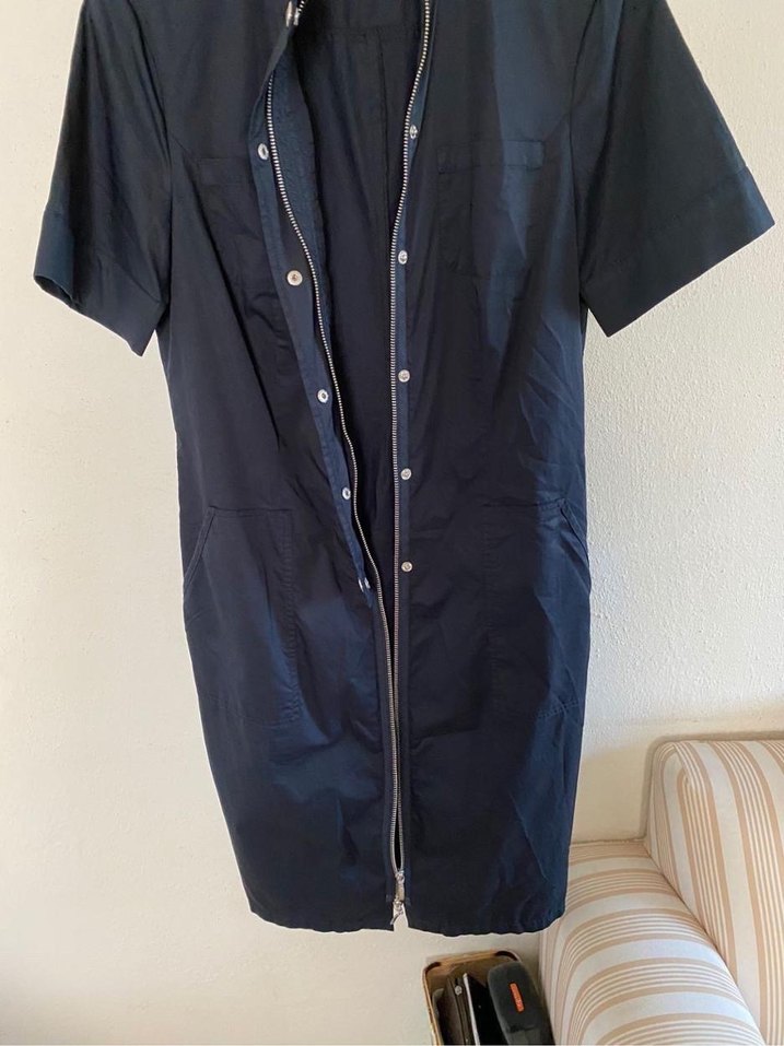 LA LUCE Lacivert Midi Elbise - Görsel 5