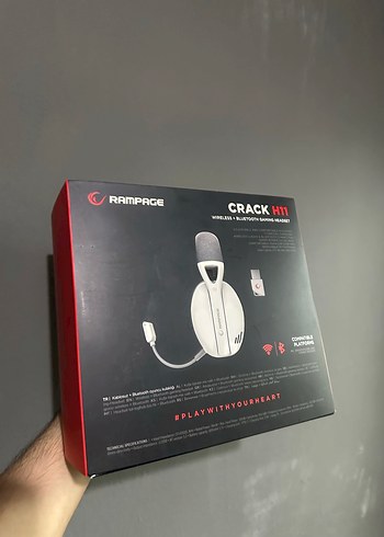 Rampage Crack H11 Kablosuz Bluetooth Oyuncu Kulaklığı - Görsel 2