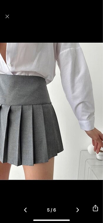Zara Mini Etek - Görsel 5