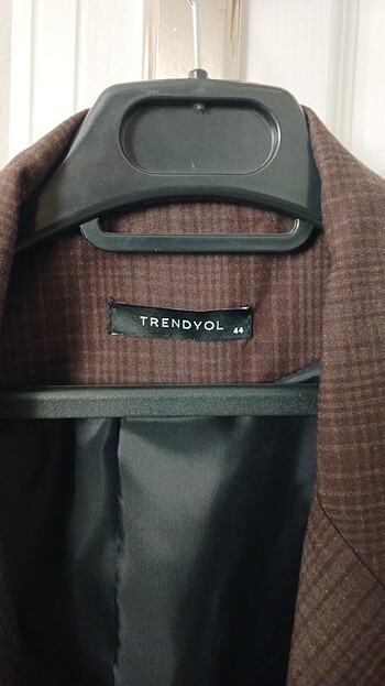44 Beden kahverengi Renk Trendyol Blazer Ceker