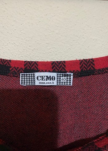 Kırmızı Kareli Askılı Kısa salopet - Görsel 2