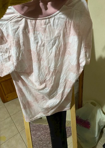 Pembe Desenli Kısa Kollu Polo Tişört - Görsel 3