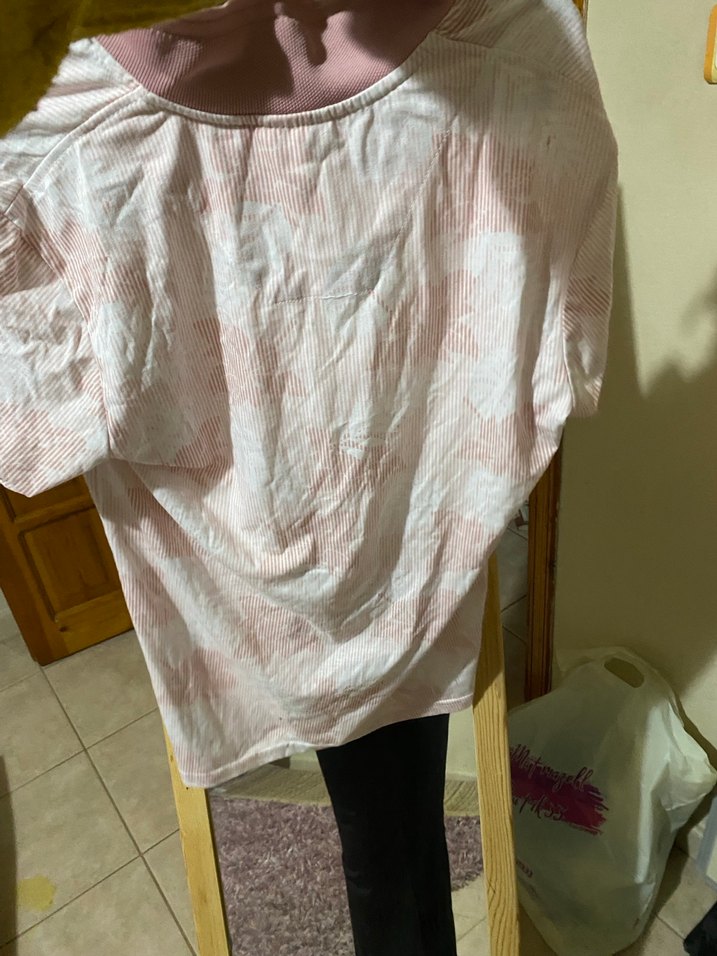 Pembe Desenli Kısa Kollu Polo Tişört - Görsel 3