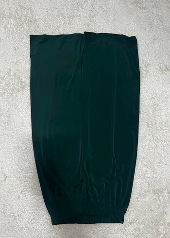 Koyu Yeşil Uzun Kollu Salaş Tunik takım - Görsel 3