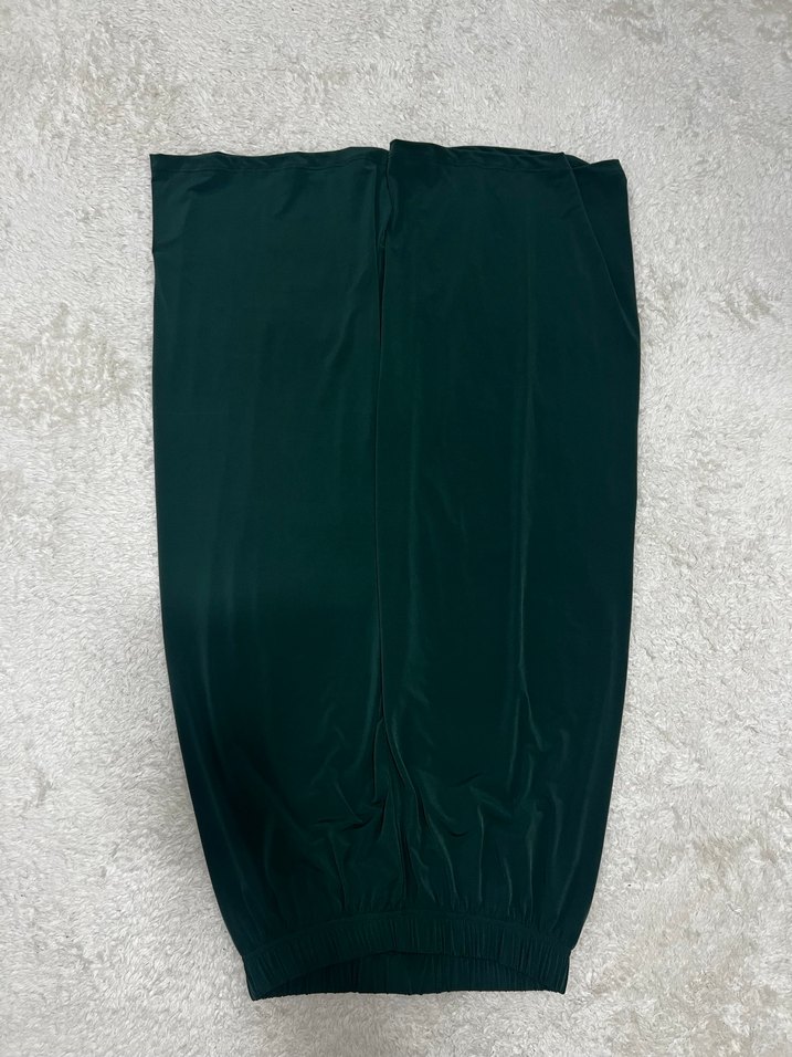 Koyu Yeşil Uzun Kollu Salaş Tunik takım - Görsel 3