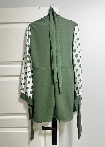 Puantiye Desenli Salaş Tunik - Görsel 3