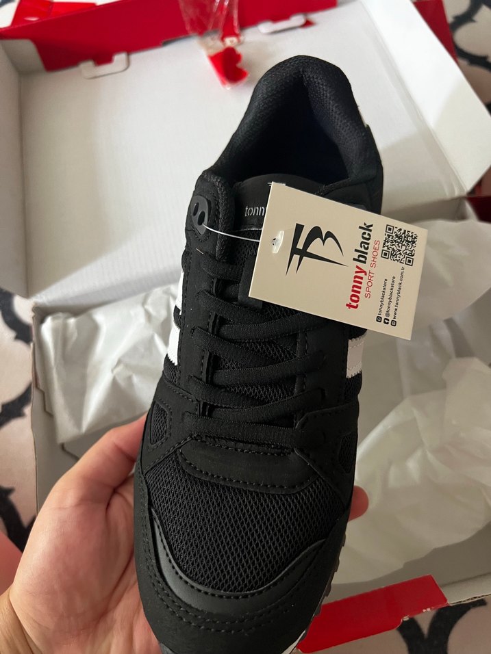 Siyah beyaz Spor Ayakkabı - Görsel 2