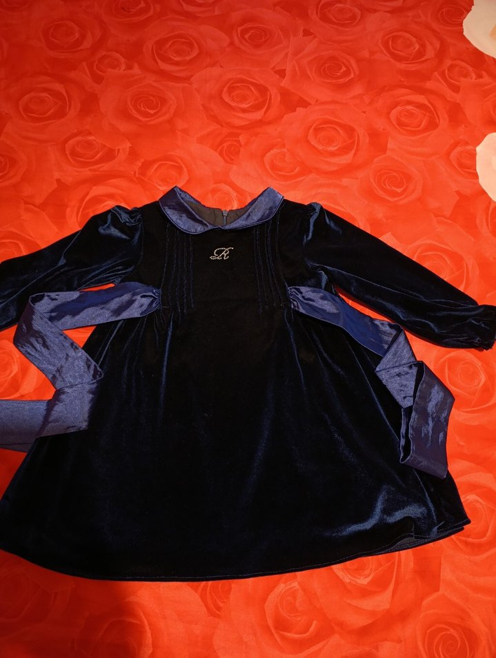 Uzun Kollu laci Gotik Kız Elbisesi - Görsel 4