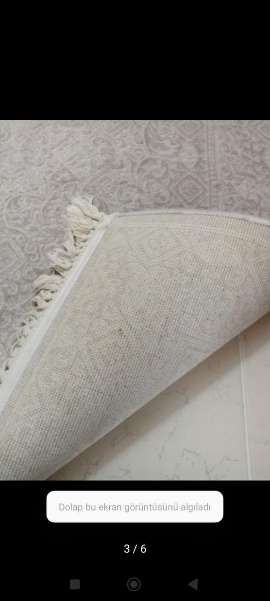 Gri Bej Düz Desen Koşu Halısı - Görsel 3