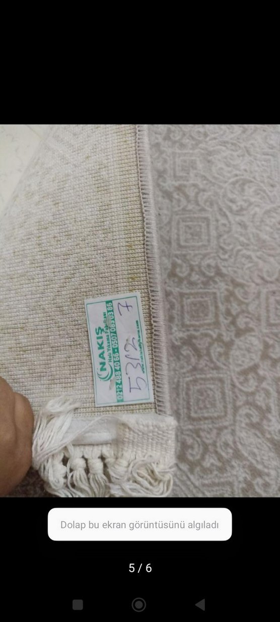 Gri Bej Düz Desen Koşu Halısı - Görsel 4