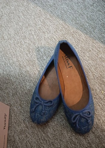 Mavi Kadın Denim Dolgu Topuk Babet - Görsel 3