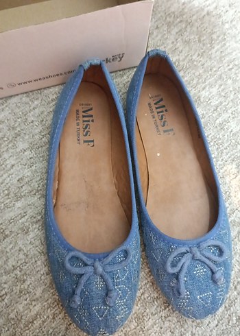 Mavi Kadın Denim Dolgu Topuk Babet - Görsel 4