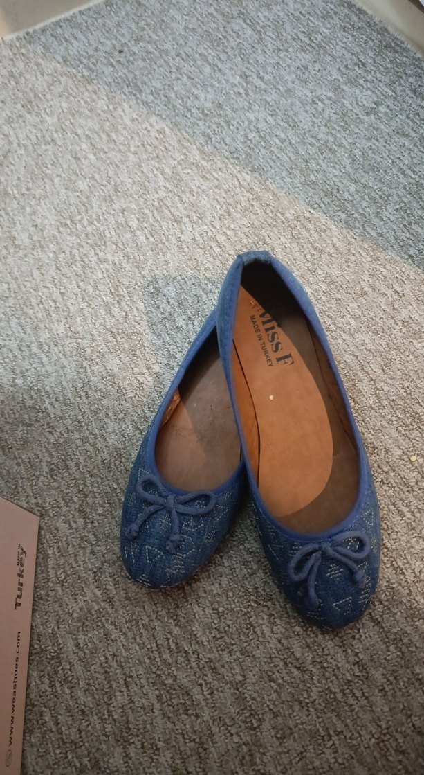 Mavi Kadın Denim Dolgu Topuk Babet - Görsel 3