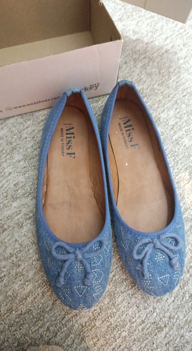 Mavi Kadın Denim Dolgu Topuk Babet - Görsel 4