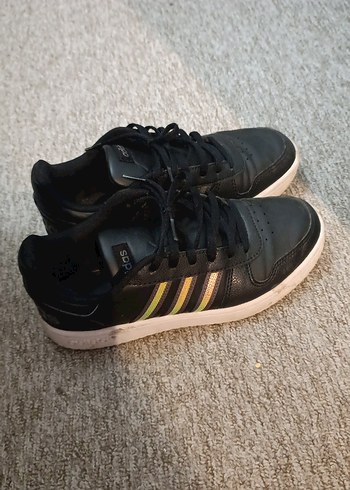 Bayan Siyah Spor Ayakkabı Velcro - Görsel 2