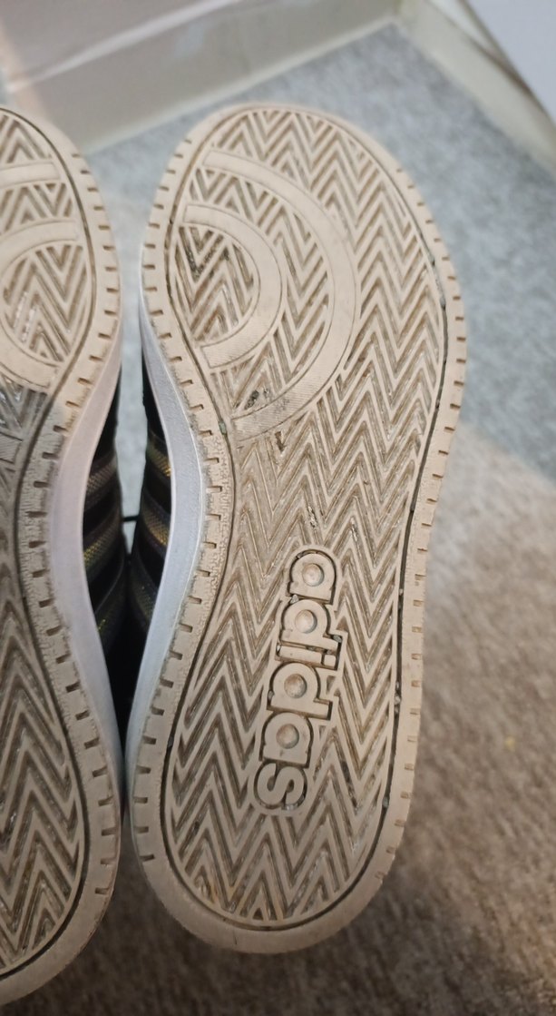 Bayan Siyah Spor Ayakkabı Velcro - Görsel 4