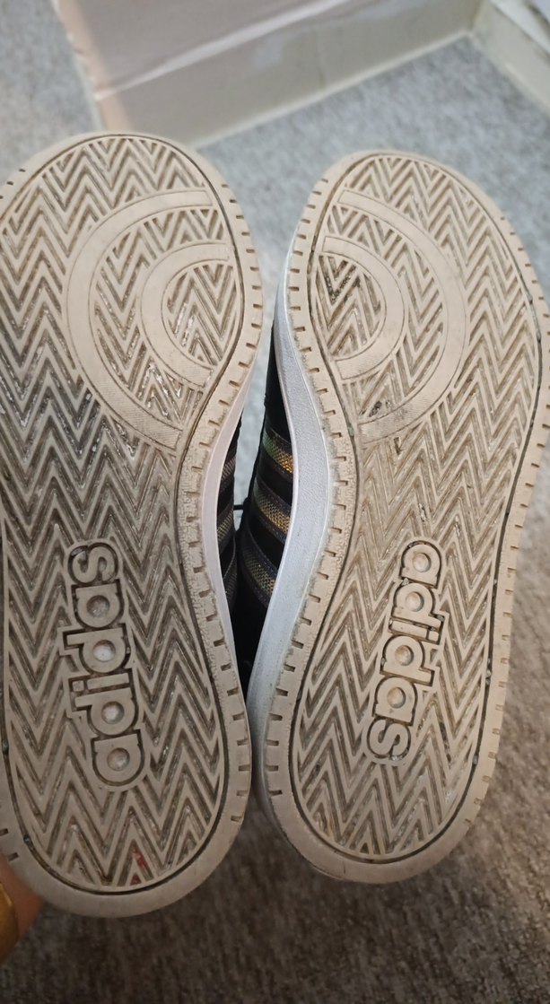 Bayan Siyah Spor Ayakkabı Velcro - Görsel 5