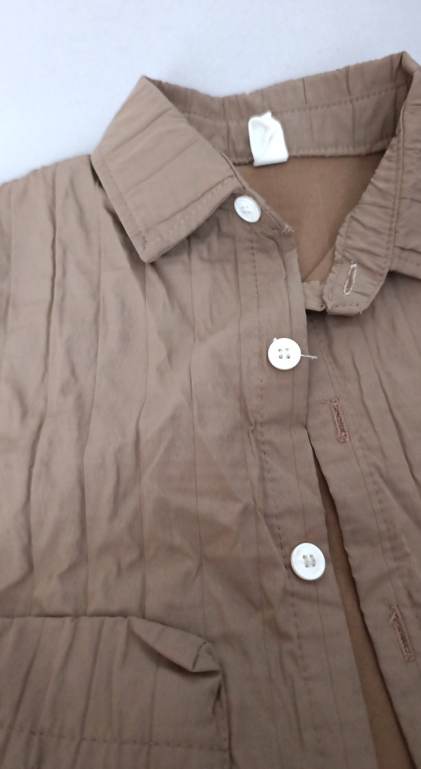 Bej Bebek Erkek Keten Takım - Görsel 3