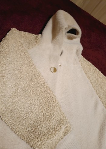 Bej Düğmeli Midi Kaban 38/42 - Görsel 3