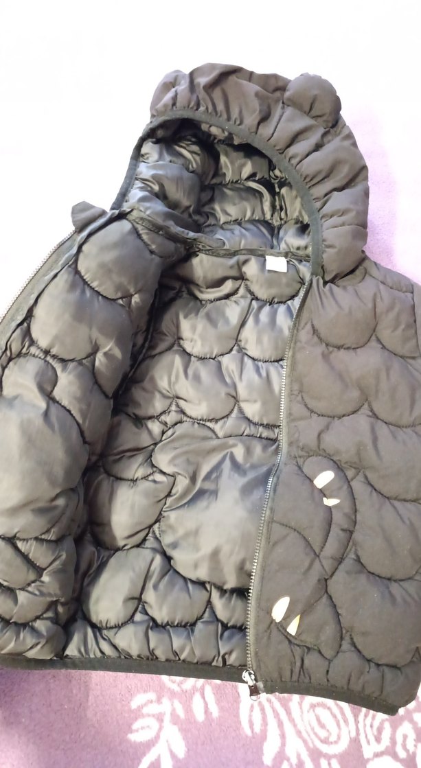 erke Çocuk Siyah Kapüşonlu mont - Görsel 2