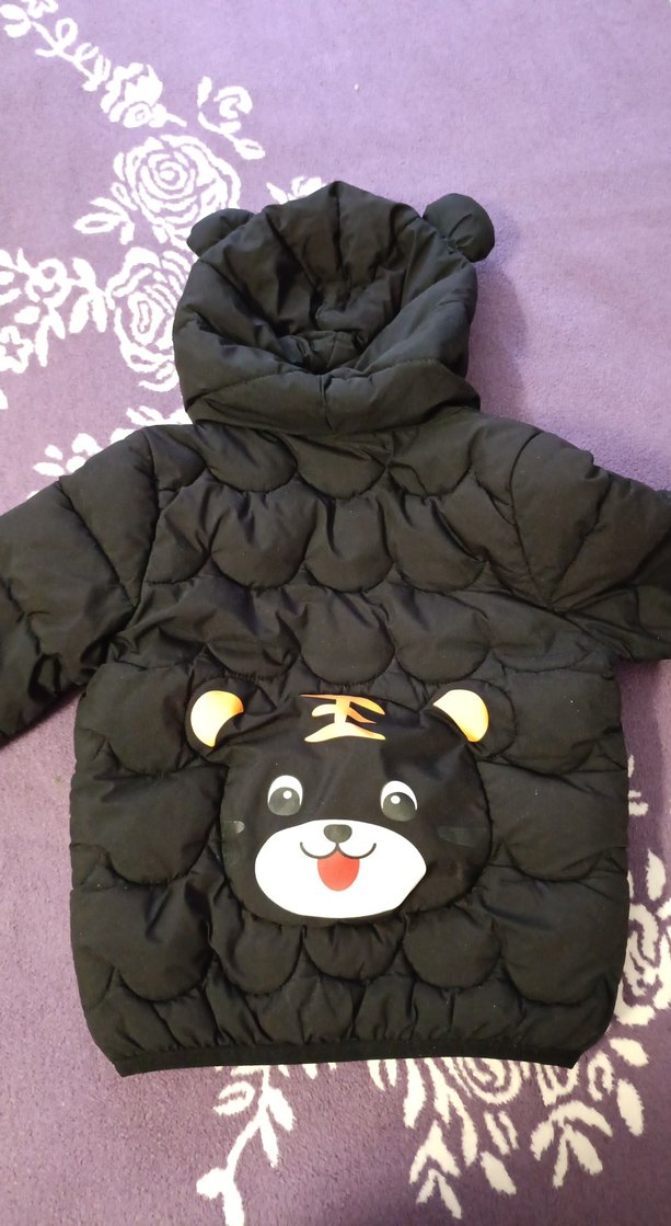 erke Çocuk Siyah Kapüşonlu mont - Görsel 3