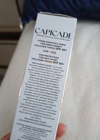 Capicade Yaşlanma Karşıtı SPF50+ Güneş Kremi - Görsel 2