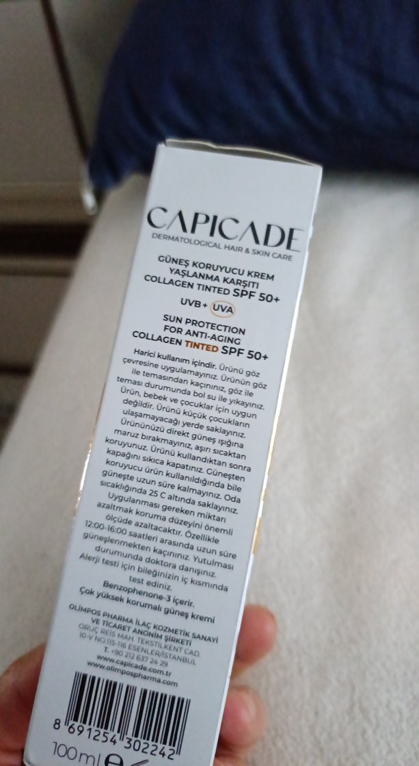 Capicade Yaşlanma Karşıtı SPF50+ Güneş Kremi - Görsel 2