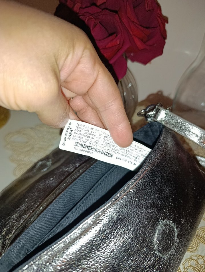 Klasik Şıklıkta  metalik Kadın Çanta - Görsel 4