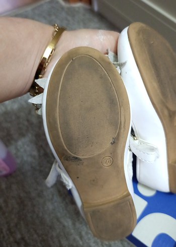 Beyaz Fırfırlı Kız Çocuk Babet - Görsel 3