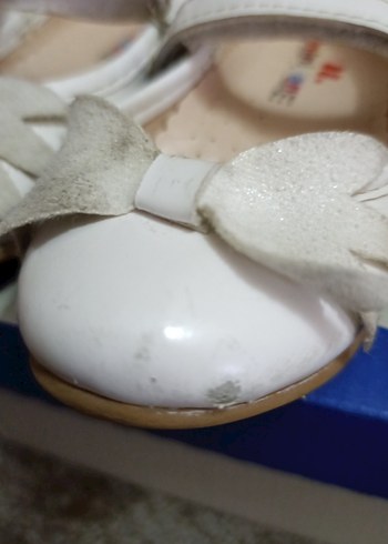 Beyaz Fırfırlı Kız Çocuk Babet - Görsel 4