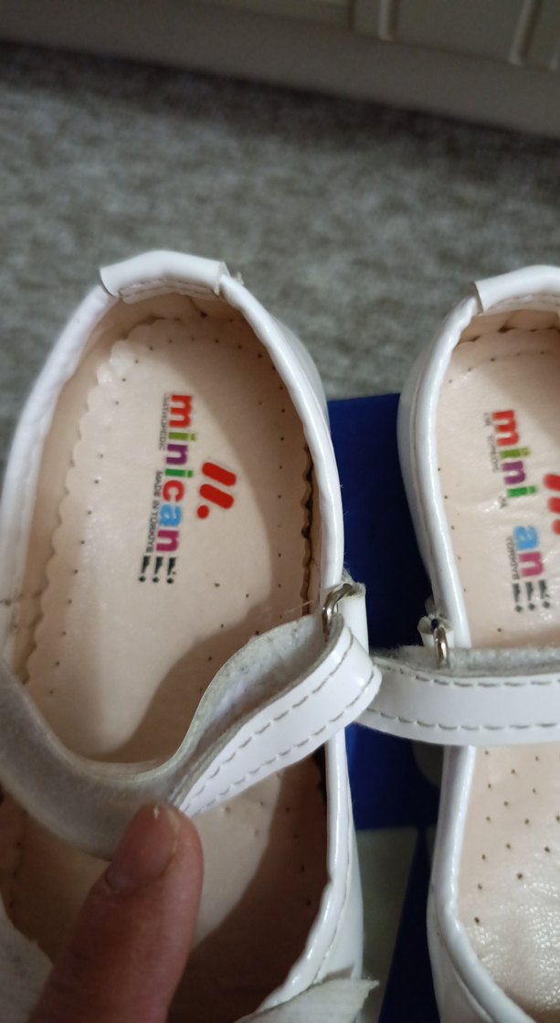 Beyaz Fırfırlı Kız Çocuk Babet - Görsel 2