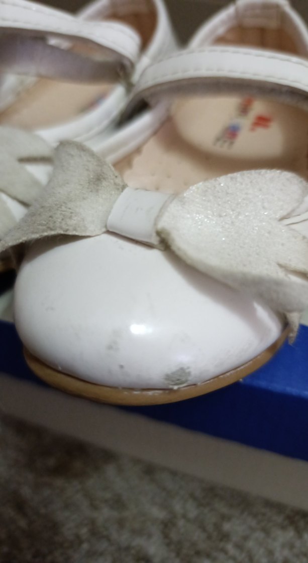 Beyaz Fırfırlı Kız Çocuk Babet - Görsel 4