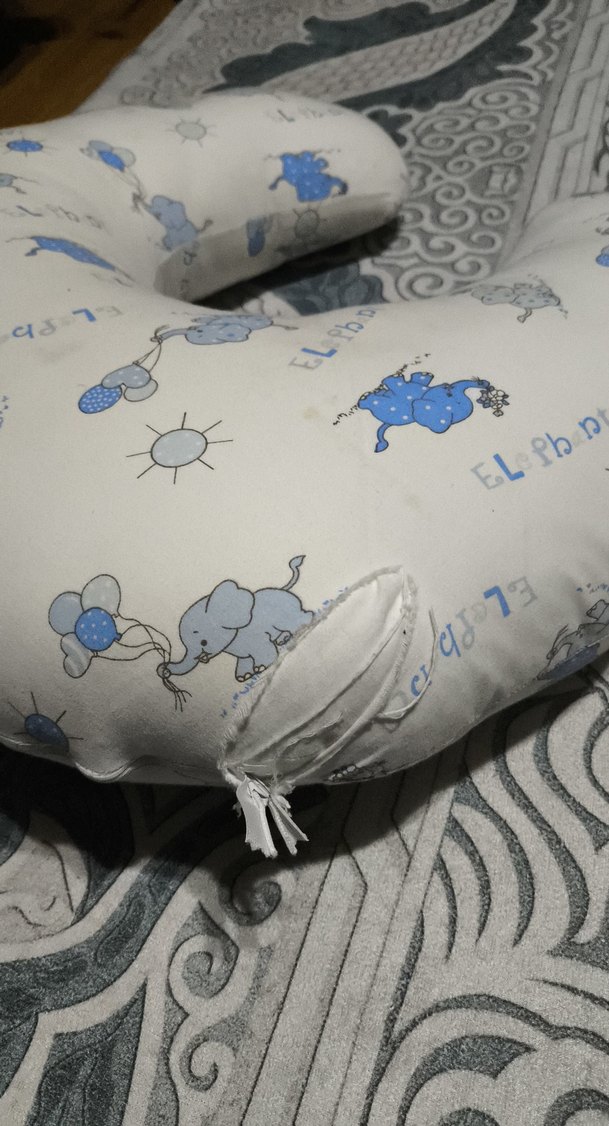 Gri Desenli Emzirme ve Hamile Yastığı - Görsel 2