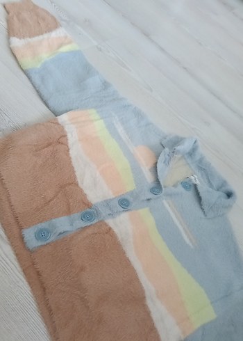 Bershka Renkli Bağlama Desenli Triko Kadın Hırka
