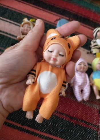 Beden Renk Renkli Hayvan Kostümlü Bebekler
