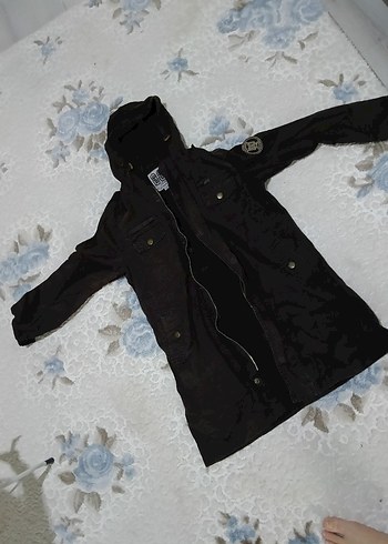 Kahverengi Erkek Çocuk Puff Mont - Görsel 2