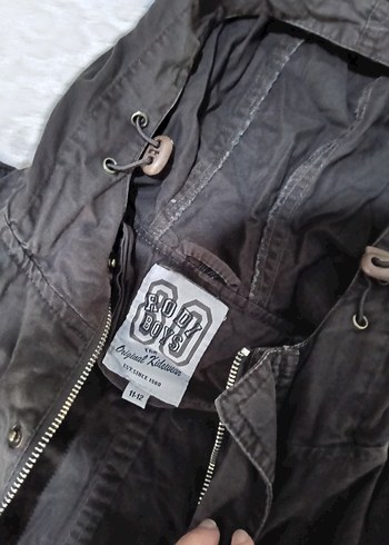 Kahverengi Erkek Çocuk Puff Mont - Görsel 4